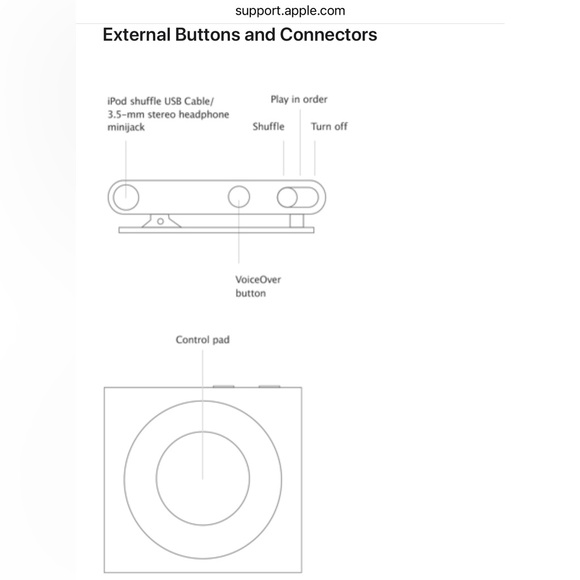 Apple iPod Shuffle 4th Generation 2 GB Gold Model A1373 - Picture 8 of 8
